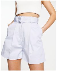 & Other Stories - High Waist Shorts With Belt - Lyst