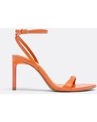 Stradivarius - Satin Stiletto Heel Sandals - Lyst