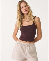 Stradivarius - Short ample à taille élastique - taupe - Lyst
