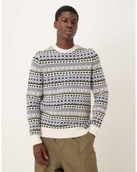 Barbour - Easdale Fair Isle Crew Neck Sweater - Lyst