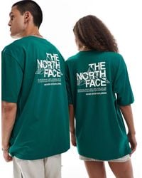 The North Face - – mountain sketch – oversize-t-shirt - Lyst