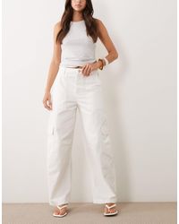 Mango - Papaya 100% Cotton Utility Jeans - Lyst