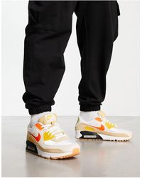 Nike - Air max 90 - sneakers color pietra e arancione - Lyst