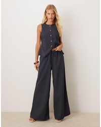 ASOS - Crinkle Palazzo Trousers Co-ord - Lyst