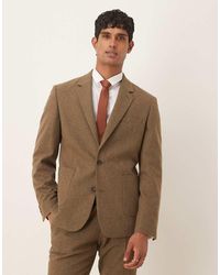 ASOS - Smal Colbert Van Wolmix - Lyst