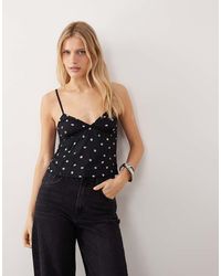 Motel - Bluesa Ditsy Rose Cami Top - Lyst