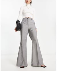 Monki - Tailored Flared Trousers - Lyst