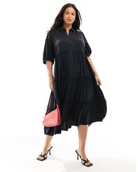 Yours - Tiered Button Maxi Dress - Lyst