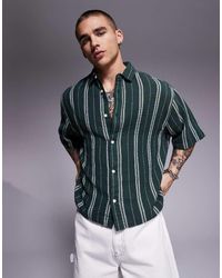 ASOS - Recht Oversized Gestreept Overhemd - Lyst