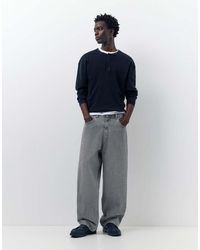 Pull&Bear - Relaxed Fit Baggy Jeans - Lyst