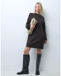 Vero Moda - Knitted Funnel Neck Mini Dress - Lyst