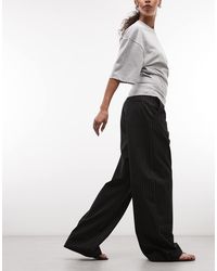 Weekday - Wide Leg Tailored Pants - Lyst