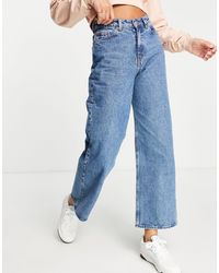 Monki Denim Yoko Wide Leg Jeans With 