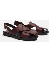 Timberland - Calista bay - sandales en cuir pleine fleur - bordeaux - Lyst
