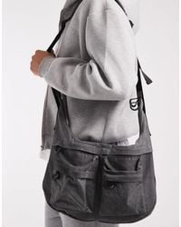 ASOS - Canvas Crossbody Bag With Utility Detail - Lyst
