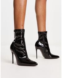 Truffle Collection - Stilletto Heel Sock Boots - Lyst