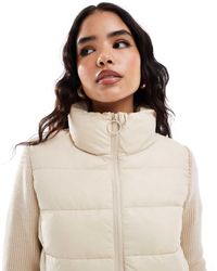 Stradivarius - Gewatteerd Jack Met Gebreide Mouwen - Lyst
