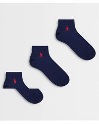 Polo Ralph Lauren - 3 Pack Trainer Socks - Lyst