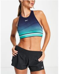 Reebok - United By Fitness Seamless Ombre Crop Top - Lyst