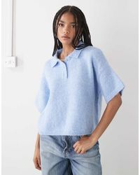 Collusion - Knit Short Sleeve Polo - Lyst