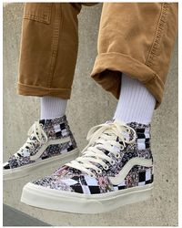 high top flower vans