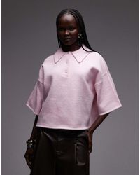 ASOS - Fluffy Neat Fit Polo Top - Lyst