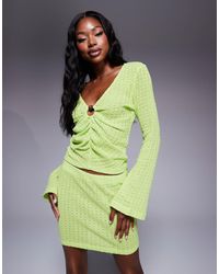 ASOS - Co-ord Knit Long Sleeve Top With Hardware Detail - Lyst
