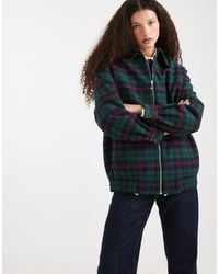 Tommy Hilfiger - Tommy Girl Padded Tartan Zip Up Jacket - Lyst