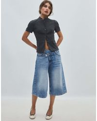 Stradivarius - Fitted Short Sleeve Shirt - Lyst