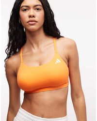 adidas Originals - Adidas Training Optime Essentials Light Support Bra - Lyst