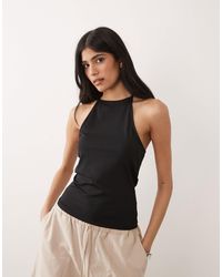 ASOS - Polyamide Strappy Racer Back Detail Top - Lyst