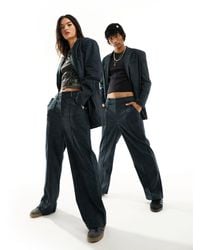 Reclaimed (vintage) - Unisex Washed Cord Straight Leg Trousers - Lyst