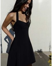 Bershka - Mini Halter Neck Dress - Lyst