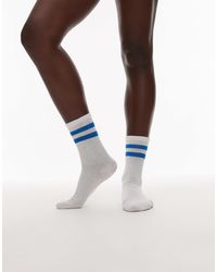 TOPSHOP - – sportliche, gerippte socken - Lyst