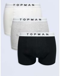 TOPMAN - 3 Pack Trunk - Lyst