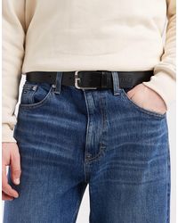 Tommy Hilfiger - Austin Leather Belt With Logo Buckle - Lyst