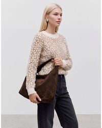 Vero Moda - Pullover mit hirsch-print aus weichem, flauschigem strick - Lyst