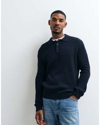 Jack & Jones - Fine Rib Polo Jumper - Lyst