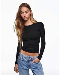 Bershka - Long Sleeve Top - Lyst