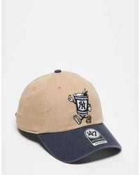'47 - Ny Yankee Motif Detail Clean Up Cap With Contrast Peak - Lyst