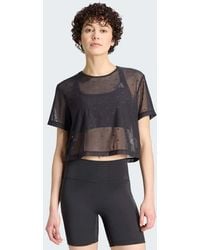 adidas Originals - Primelift Essentials Workout Boxy Mesh T-shirt - Lyst