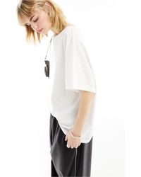 AllSaints - Lydia - t-shirt extra larga bianca - Lyst