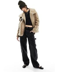 Stradivarius - Aviator Jacket With Contrast Piping - Lyst