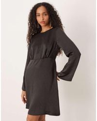 Y.A.S - Open Back Satin Mini Dress - Lyst
