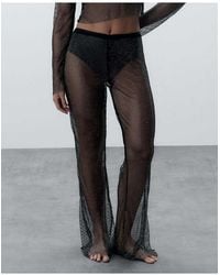 Bluebella - Noor Sheer Mesh Trouser - Lyst
