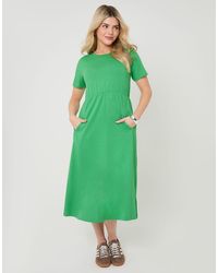 Threadbare - Jersey Midi Smock Dress With Pockets - Lyst