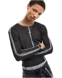Collusion - Mesh Long Sleeve Muscle T-shirt - Lyst