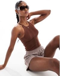 Brave Soul - Knitted Cropped Vest - Lyst