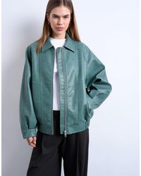 TOPSHOP - – jacke aus pu - Lyst