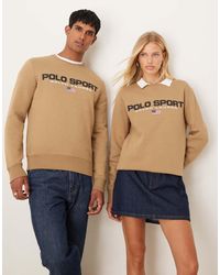Polo Ralph Lauren - Sport Capsule Flag Logo Fleece Sweatshirt - Lyst